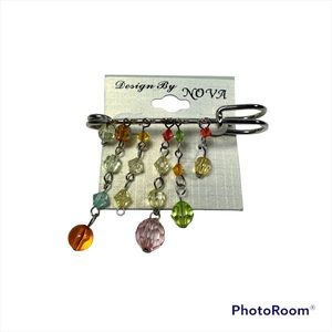 NWT Nova multicolor beads pin